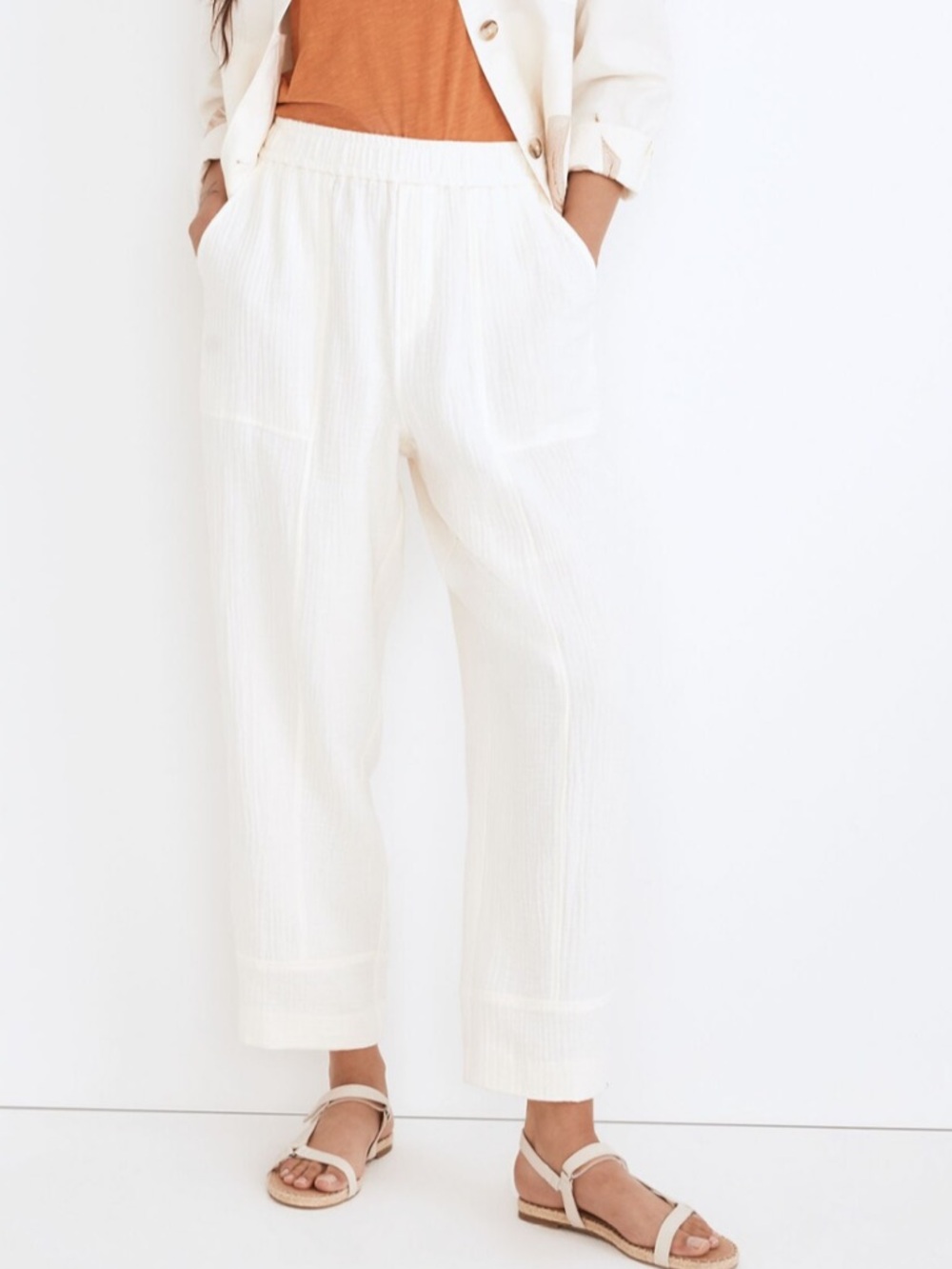 Madewell Lightspun Pull-On Balloon Pants | Size M